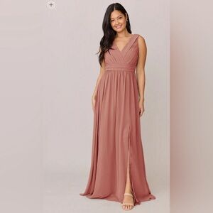 Revelry Kiera Chiffon Dress in Desert Rose 945.